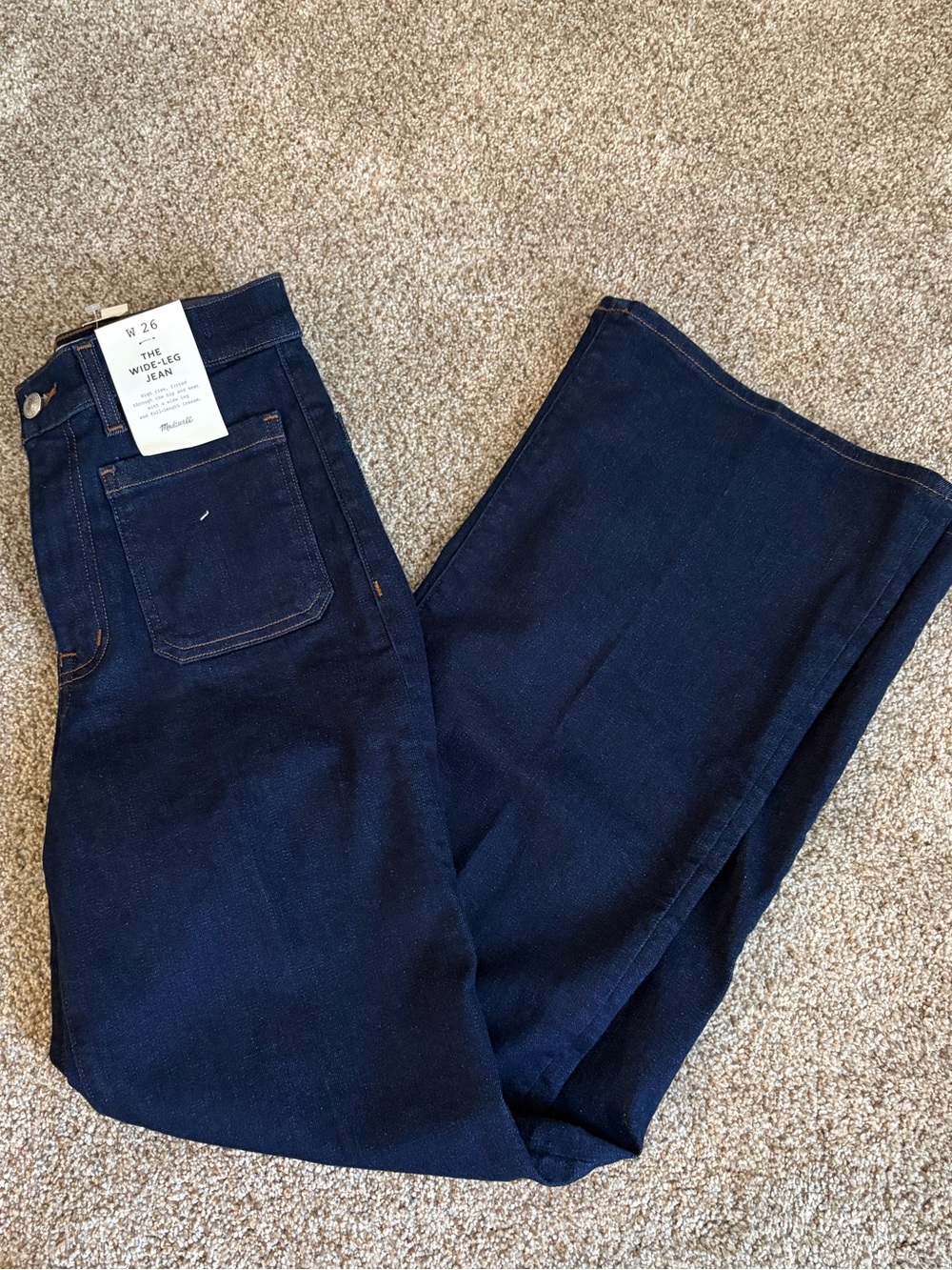 Madewell The Emmy Wide-Leg Jean in Super Stretch Denim